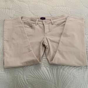 NYDJ, ankle length, 2P, light khaki jeans